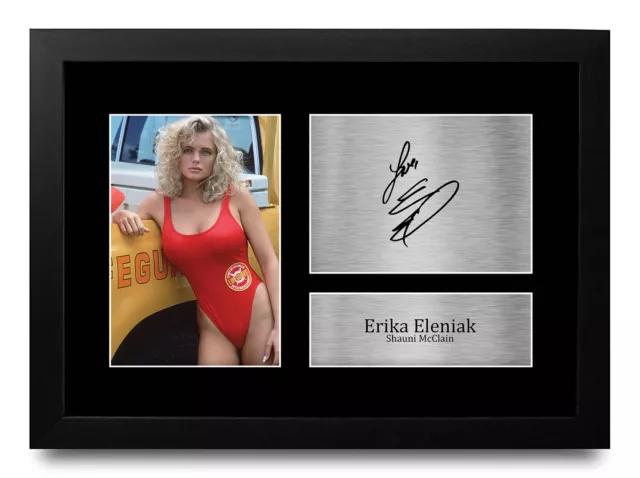 Erika Eleniak Baywatch Gift Idea Printed Signed Autograph A4 Picture for TV Fans