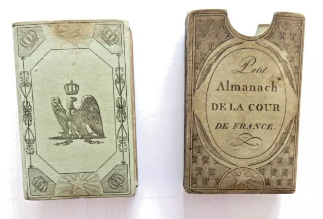 Petit Almanach de la Cour de France 1813 Janet gravures cartonnage décoré