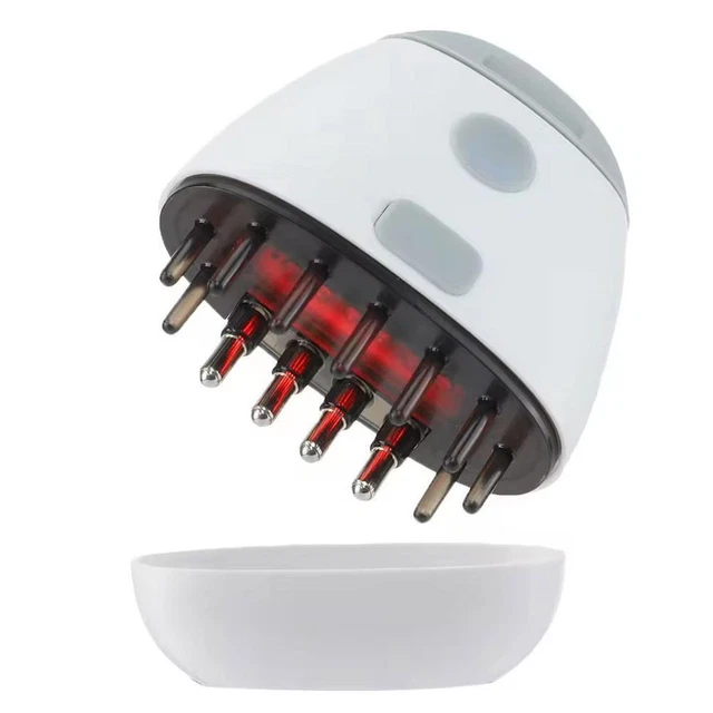 RED LIGHT ELECTRIC Scalp Massager Hair Oil Applicator Vibration Hair ...