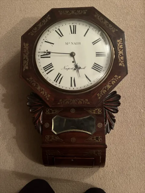 A Regency Period Newport Pagnell Buckinghamshire Wall Clock