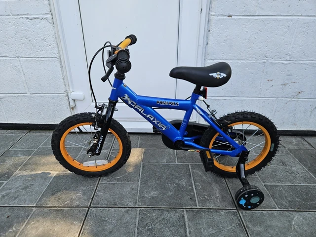 PEDAL PALS GALAXIA 14 Inch Kids Bike Blue Orange Black Children Push Bike 45.00 PicClick UK