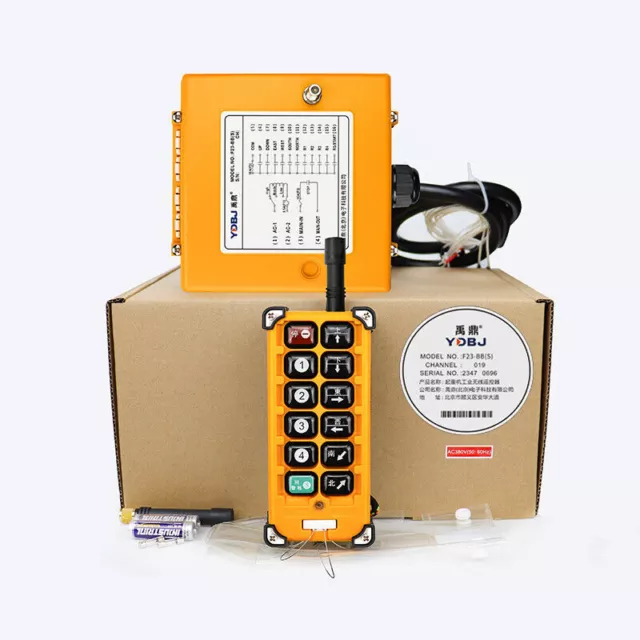 F23-BB Industrial Crane Wireless Remote Control Transmitter + Receiver 220V 380V