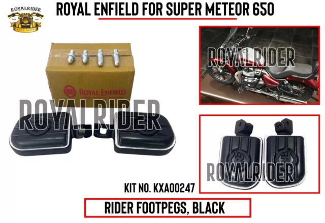 Passend für Royal Enfield „FAHRERFUSSRASTEN, SCHWARZ“ für Super Meteor 650