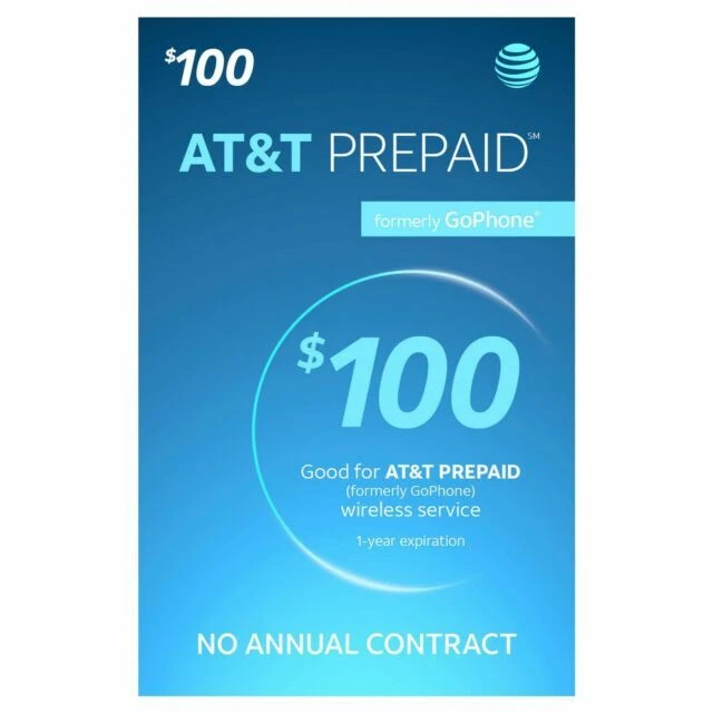 AT&T Prepaid Card - 100 Dollars