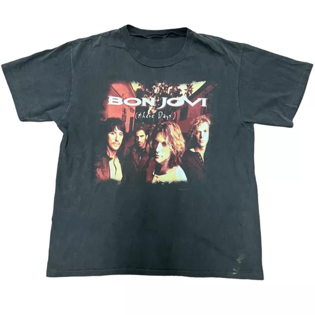 Vintage Bon Jovi These Days Tour 1996 Australia New Zealand T-Shirt Large