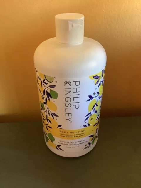 PHILIP KINGSLEY Sicilian Lemon & Bergamot Body Building Shampoo 500ml Brand New