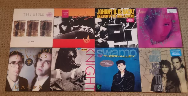 Lot of 8 Alternative Rock Folk Art Rock New Wave Synth Pop vinyl record albums