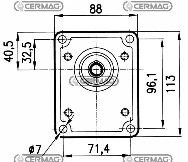 Pompa Idraulica Gruppo 2 Oleodinamica Rotazione Sinistra Per Trattore Fiat 3