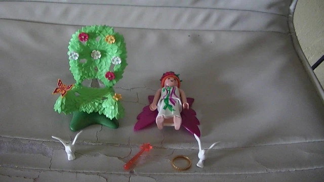 Playmobil (H848) Féerique - Trône En Feuilles Avec Roses - Réf. 5492 - Occasion