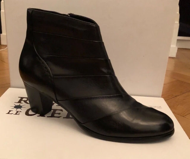 BRAND NEW REGARDE Le Ciel Stefany 03 Ankle Boots Glove Navy EU 38