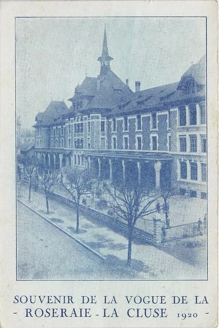 CPA 01 SOUVENIR DE LA VOGUE DE LA ROSERAIE LA CLUSE (cpa rare