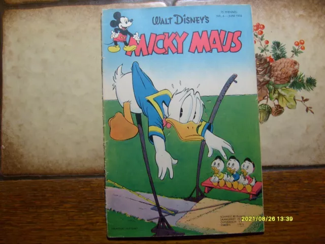 Micky maus Heft 1954 Nr.6  Z 2-