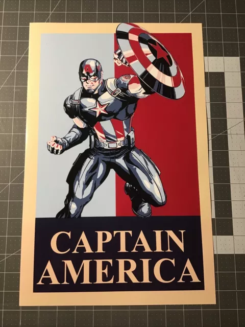 Avengers Captain America Poster  11x17 Movie Art Print MCU Chris Evans Gift