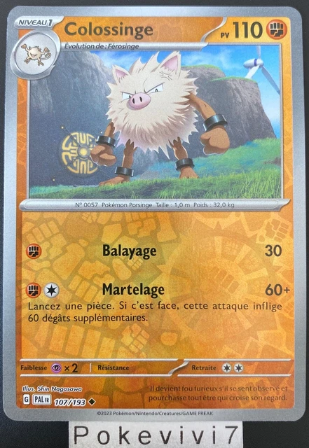 Pokemon Card COLOSSINE 107/193 REVERSE EV2 Scarlet & Purple PAL FR NEW