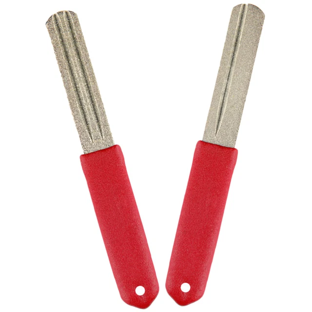 2 Pcs Tragbare Mühle Angelausrüstung Angelhakenfeile Hakenwerkzeug Zubehör