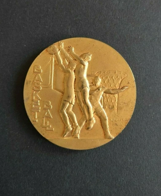 Médaille Sportive Basket 1945 - Par R. Pelletier - Discipline Basketball