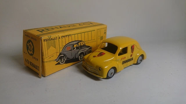 Voiture miniature Renault 4cv Norev Echelle : 1/43ème Beige Métal