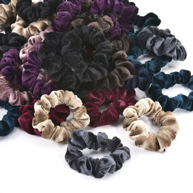 5pcs Velvet Elastic Hair Rope Tie Scrunchie Ponytail Holder Women New 2