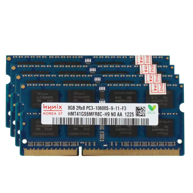 Hynix 32GB 16GB 8GB DDR3 1333MHz PC3-10600S 204Pin SODIMM Laptop Memory SDRAM AU