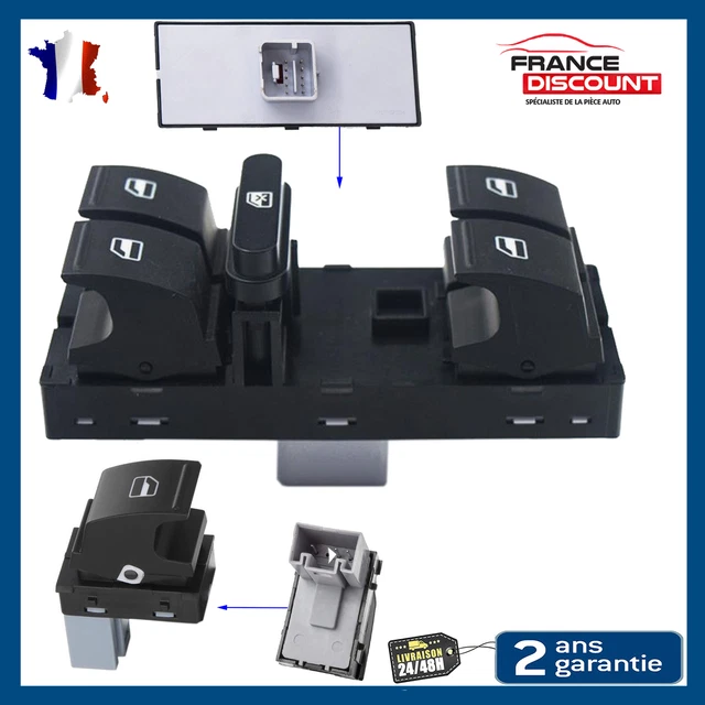 BOUTON DE LEVE VITRE AVANT GAUCHE + DROIT IBIZA POLO 6R (Depuis 2009) 5K4959857