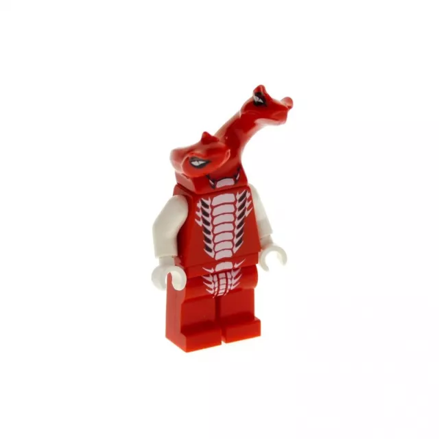 1x Lego Figurine ninjago Fangdam Rouge Doubles Tête Noir Serpent Jambes 9457
