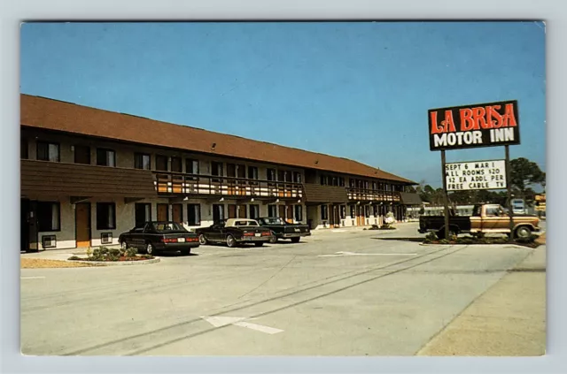 Panama City FL-Florida, La Brisa Motor Inn Antique Vintage Postcard