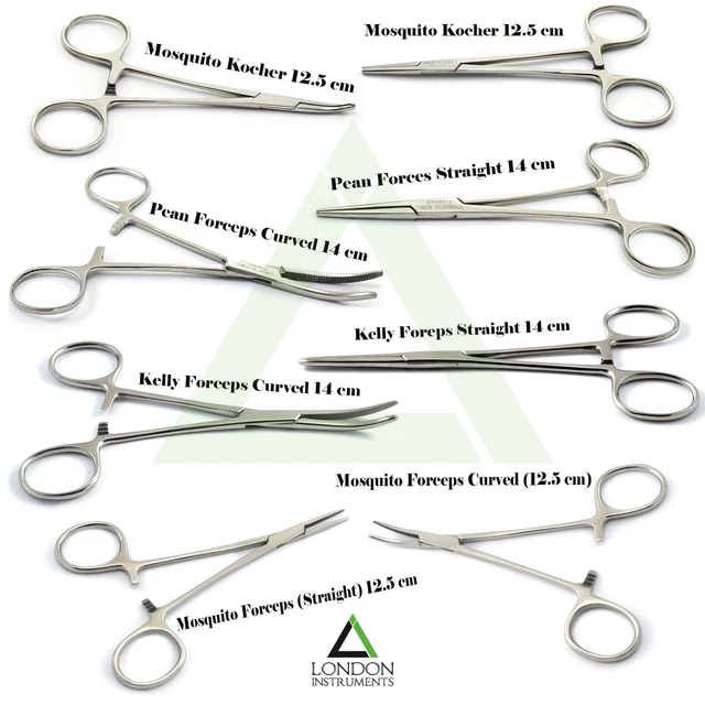 DENTAL HEMOSTATIC HEMOSTAT Artery Clamp Forceps Needle Holder Surgical