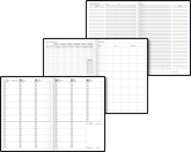 BRUNNEN Teacher's assortment 2023/2024 2 pages = 1 week, oversize A5: 17 x 24 cm 2