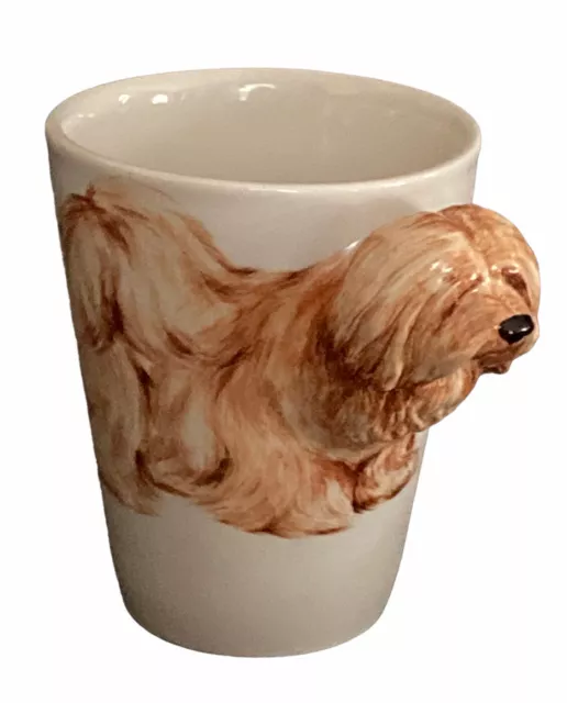 Blue Witch Designs Mug TIBETAN TERRIER DOG Coffee 3D Handle Hand Painted Dog