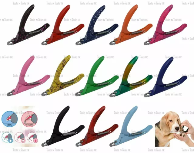 Pet Dog Cat Nail Toe Claw Clippers/ Trimmers/ Cutters Grooming Tool 13 Colours