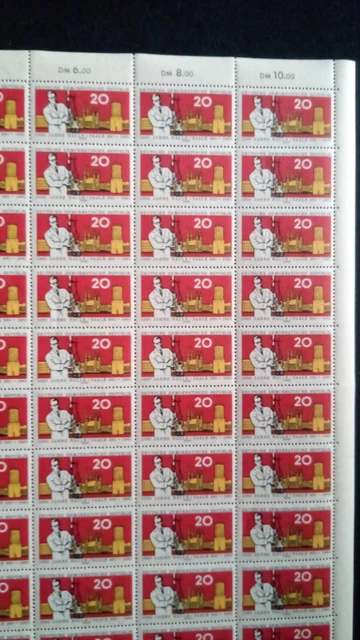 DDR 1961 kpl. Bogen Mi 834 Postfrisch FN 4 siehe Fotos (A 8255) 4