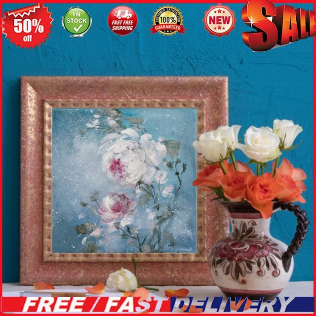 Rose Flower Oil Paint By Numbers Kit DIY Acrylic Painting on Canvas Arts (B2027)