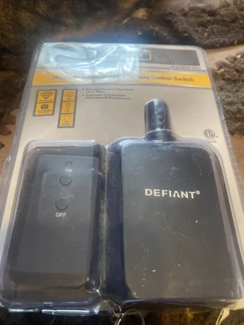 Defiant Wireless Indoor/Outdoor Remote Control with 3 RCV YLT-42-3 - The  Home Depot