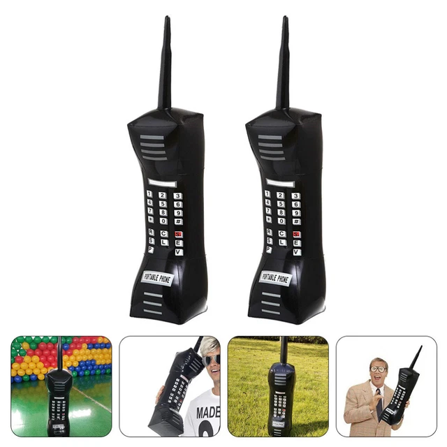 2 Pcs 80s Phone Model Giant Inflatable Party Props Cell Mobile Child