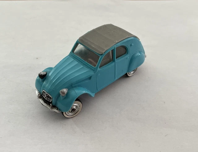 Miniature Norev Citroën 2CV AZ Luxe N°56, échelle 1/43, Plastique Jaune, France