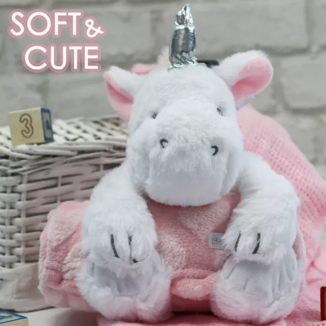 Baby Girls Cute Gift Set Unicorn Plush Toy and Blanket Set Baby Shower Present