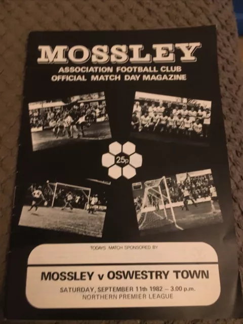 Mossley v Oswestry Town 1982/83 NPL