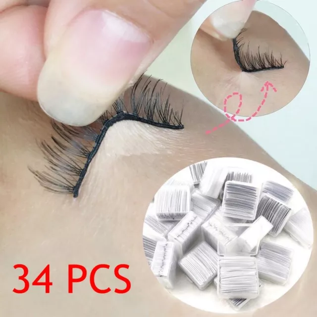 34 Pièces Cil Adhésif Bande Faux Cils Ruban Yeux Maquillage Fournitur *