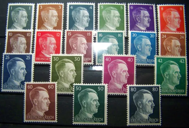 Briefmarke - Zur Auswahl - Adolf Hitler / Deutsches Reich / Wk Ii. - Postfrisch