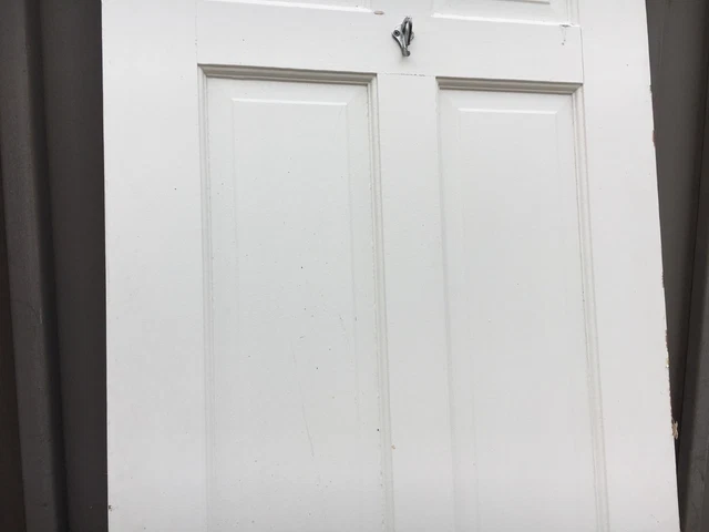 c1900 Victorian era 6 panel pantry or closer door 80" x 28" x 1.5" period knob 9