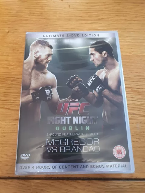 UFC Fight Night Dublin - McGregor vs. Brandao DVD 2 Discs NEW & Sealed
