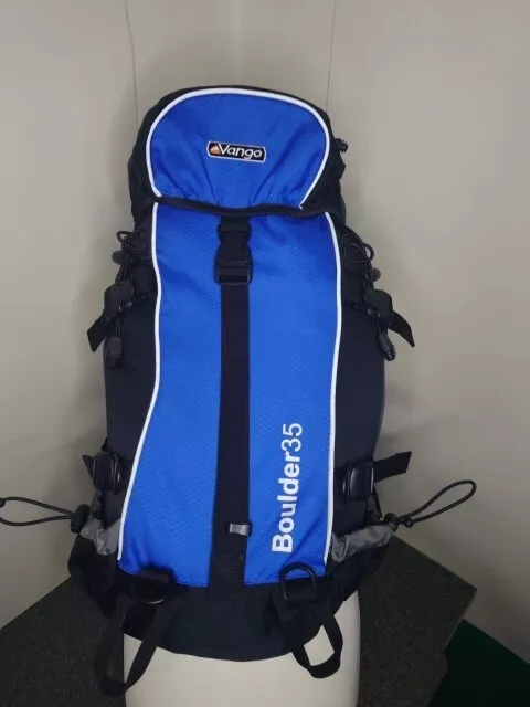 VANGO 35L BOULDER Hiking Backpack Rucksack Blue With Rain Cover