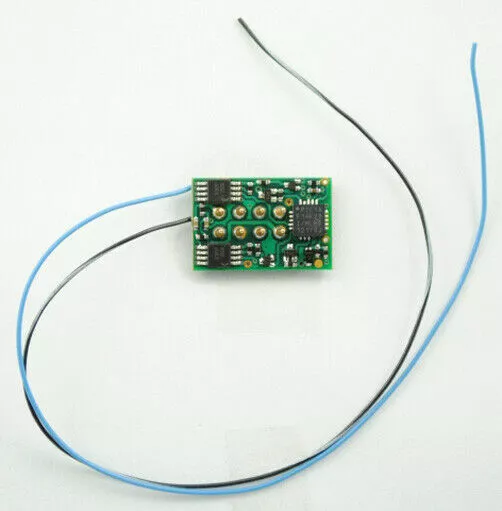 TCS DP2X-UK-KA ~ HO DCC Decoder ~ 2 Function ~ 8 Pin Rotated 90° ~ KA Plug ~1434