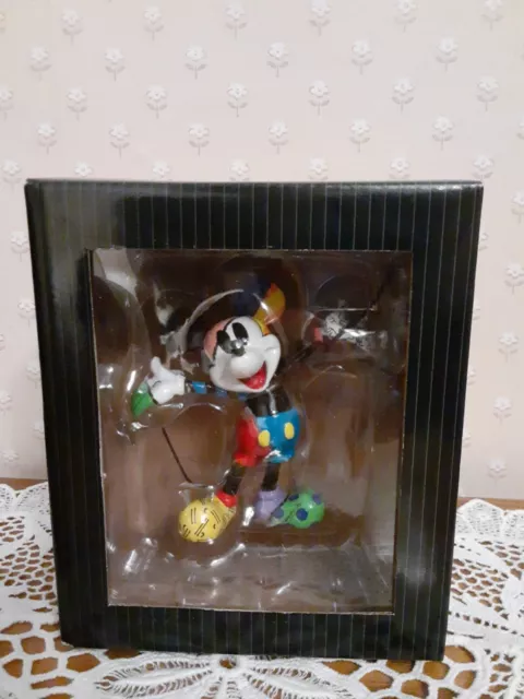 Disney Britto Mickey Mouse Mini Stone Resin Figurine 4049372 NEW IN BOX