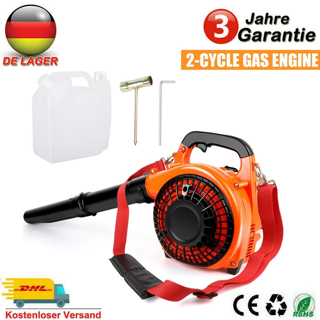 BITUXX Benzin 3in1 Laubsauger Laubblu00e4ser Laubhu00e4cksler Auffangsack