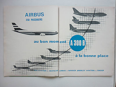 1/1970 PUB SUD AVIATION AIRBUS CONCORDE GAZELLE ORIGINAL FRENCH AD 