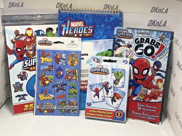 Marvel Super Heros Birthday Party Supplies Tattoos, Stickers, Play Packs, Cards