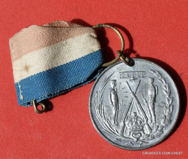 1919 Peace Medal To Commemorate The End Of The Great War 1914-1919 With Ribbon