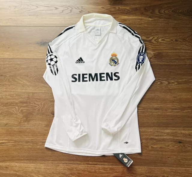 2005/06 Real Madrid Home Shirt Jersey Long Sleeves No.23 Beckham Size M