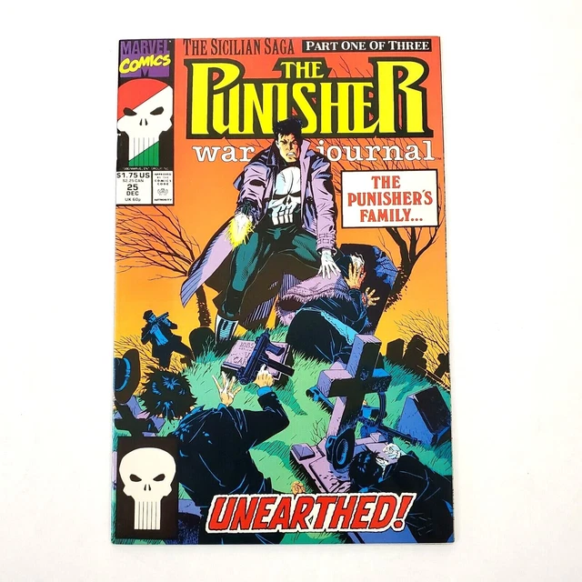 Punisher War Journal #25 (1988 Series) Direct Vol. 1 Marvel Comic Book Dec 1990
